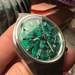 Timex Men's Emerald Green Chronograph Watch